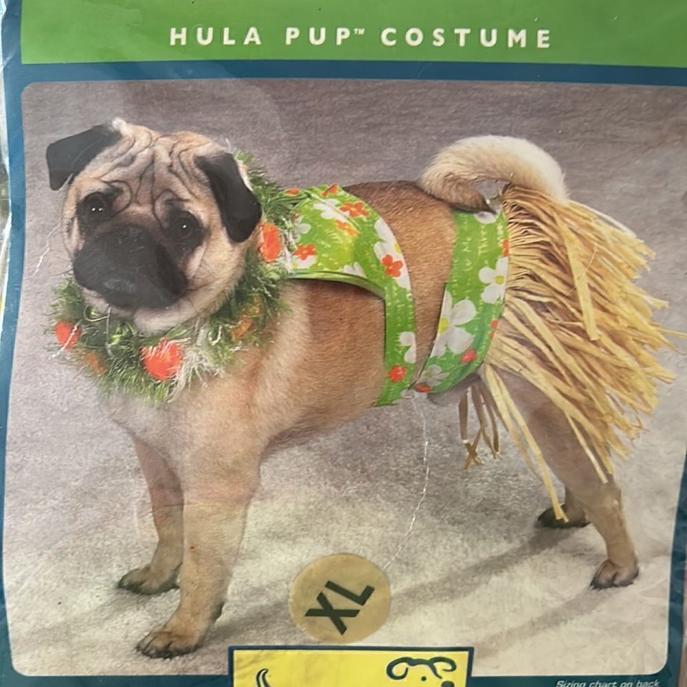 NEW Hula Pup 🐶 Costume 🏝️ 🌴 XL for large breed dogs Golden Retrievers, Labs,